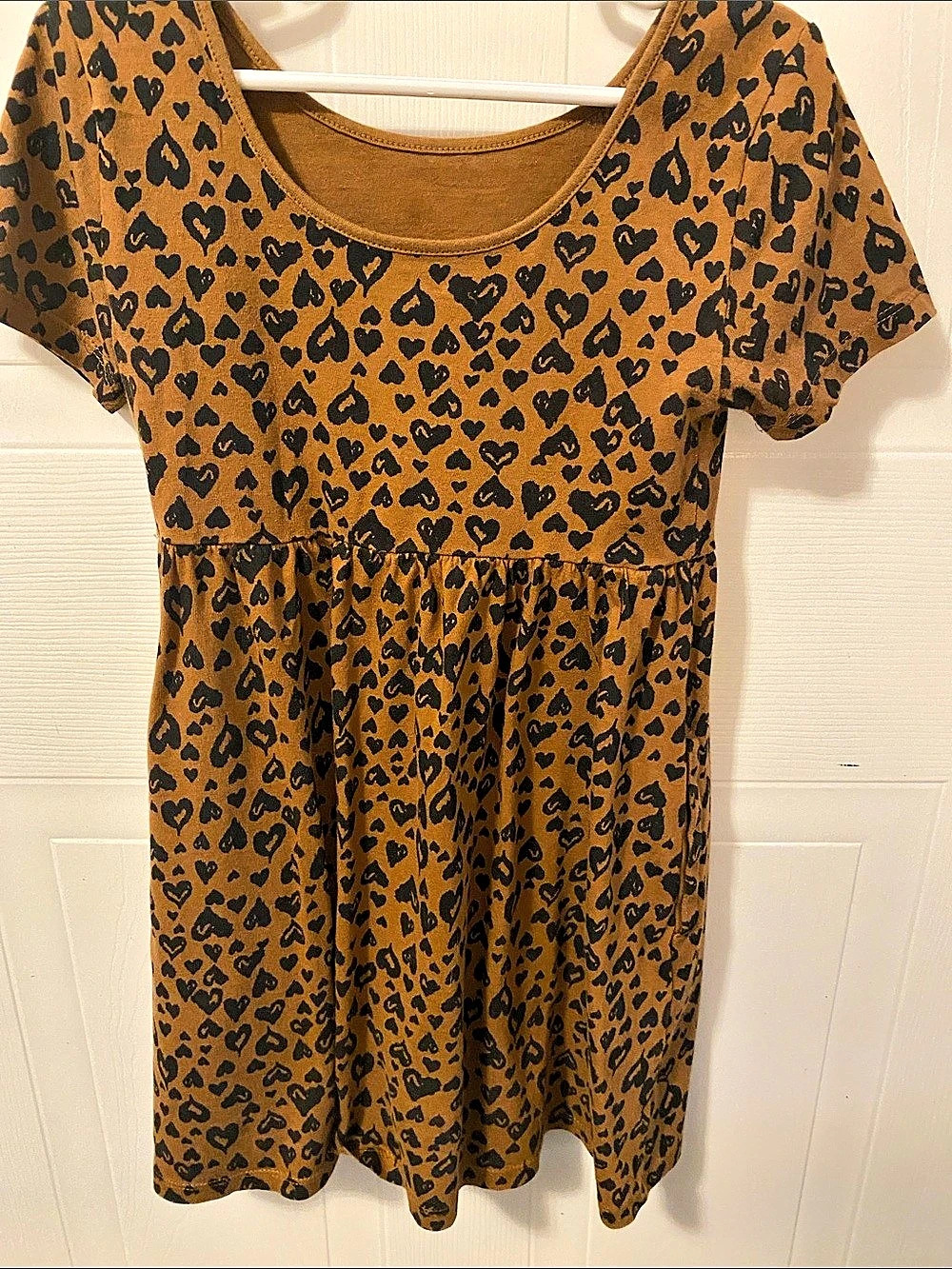 Girls' Animal Print Casual Dress